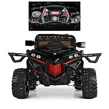 Дитячий електромобіль Багі (4 мотори, USB, MP3,SD) Джип Bambi M 3804EBLR-2-3 Чорний, фото 2