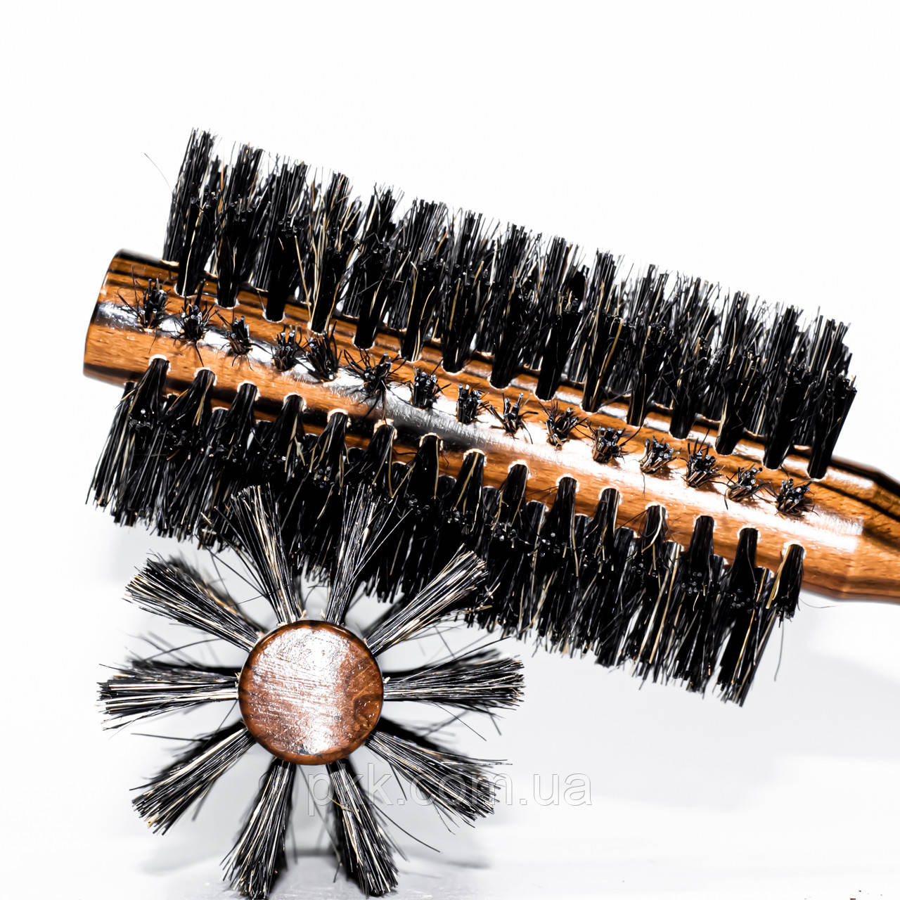 Щётка-брашинг для волос Salon Professional с натуральной щетиной 2272-FM - фото 3 - id-p387653623