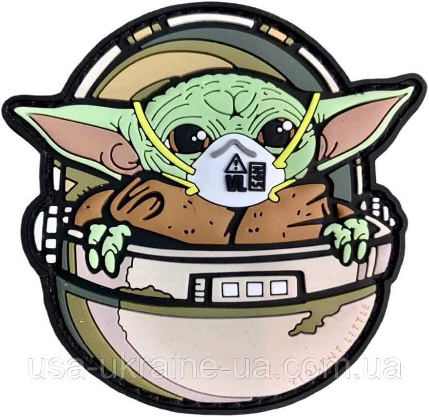 Нашивка Violent Little Machine Shop Baby Yoda COVID Mask, фото 1
