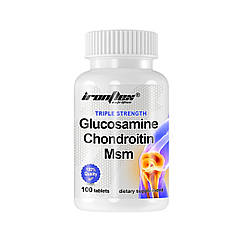 Глюкозамін хондроїтин МСМ IronFlex Triple Strength Glucosamine Chondroitin MSM 100 таблеток