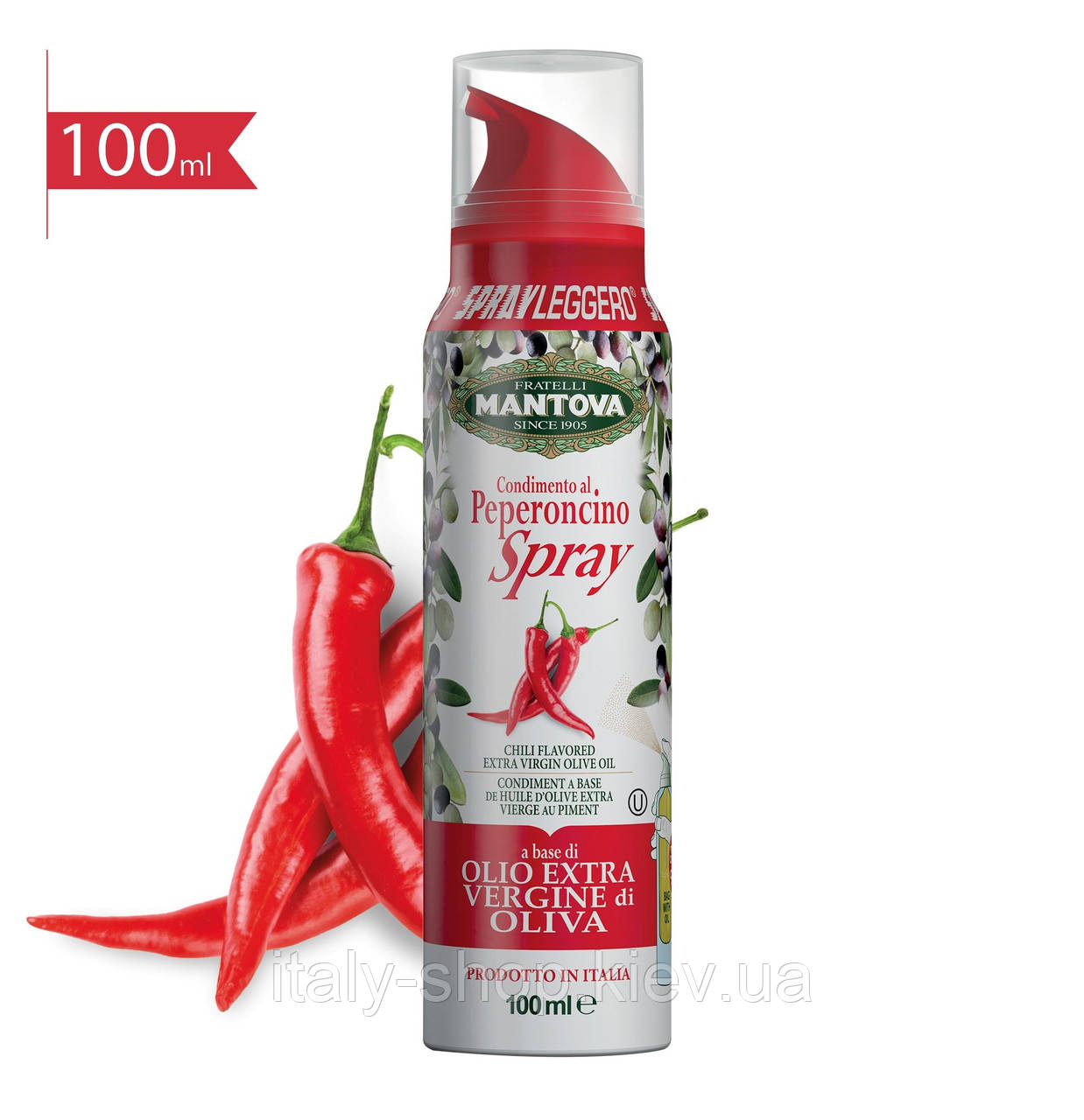 Масло-спрей Оливковое с Перцем Чили Fratelli Mantova, 100 Мл Италия ...