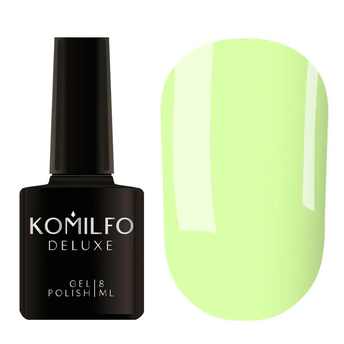 Гель-лак Komilfo Deluxe Series №D194 (блідо-жовтий, емаль), 8 мл