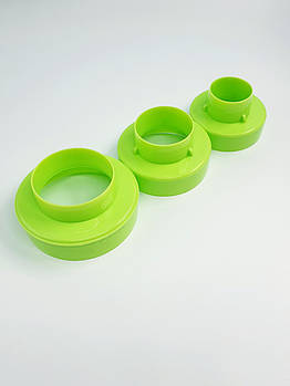 Набір двосторонніх вирубок Круги рівні — 3 шт.