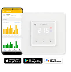Smart Thermostat Wi-Fi терморегулятор terneo sx із сенсорними кнопками, білий