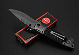 Ніж складаний, напівавтоматичний універсальний Boker F83 з ергономічною рукоятю і кліпсою, фото 6