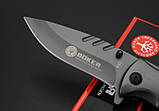 Ніж складаний, напівавтоматичний універсальний Boker F83 з ергономічною рукоятю і кліпсою, фото 4