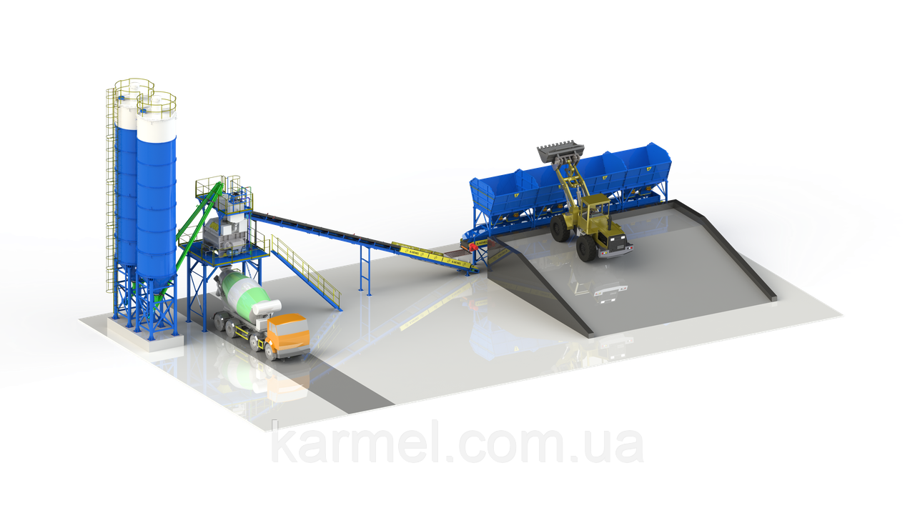 Бетонозмішувальна установка KARMEL 110K PREMIUM TWN  (110 м.куб./год.)