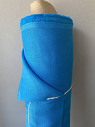 Блакитна лляна тканина, колір 1205