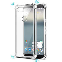 Google Pixel 2XL чехол прозрачный силиконовый противоударный Airbag TPU