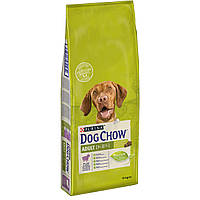 DOG CHOW Сухий корм для собак з  ягням 14 кг