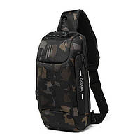 Ozuko 9223 Камуфляж универсальный рюкзак с одной лямкой для планшета, военных, города, работы, учебы, поездок