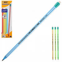 Карандаш графитный с резинкой BIC Evolution Stripes НВ 8960342