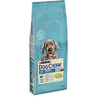DOG CHOW Puppy Large Breed Сухий корм для цуценят великих порід з індичкою 14кг