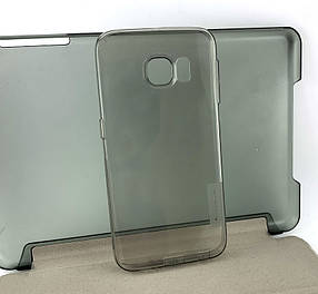 Чехол Samsung S6 EDGE накладка Nillkin силіконовий бампер сірий