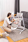 Крісло-гойдалка + стільчик для годування Caretero INDIGO Beige, фото 11