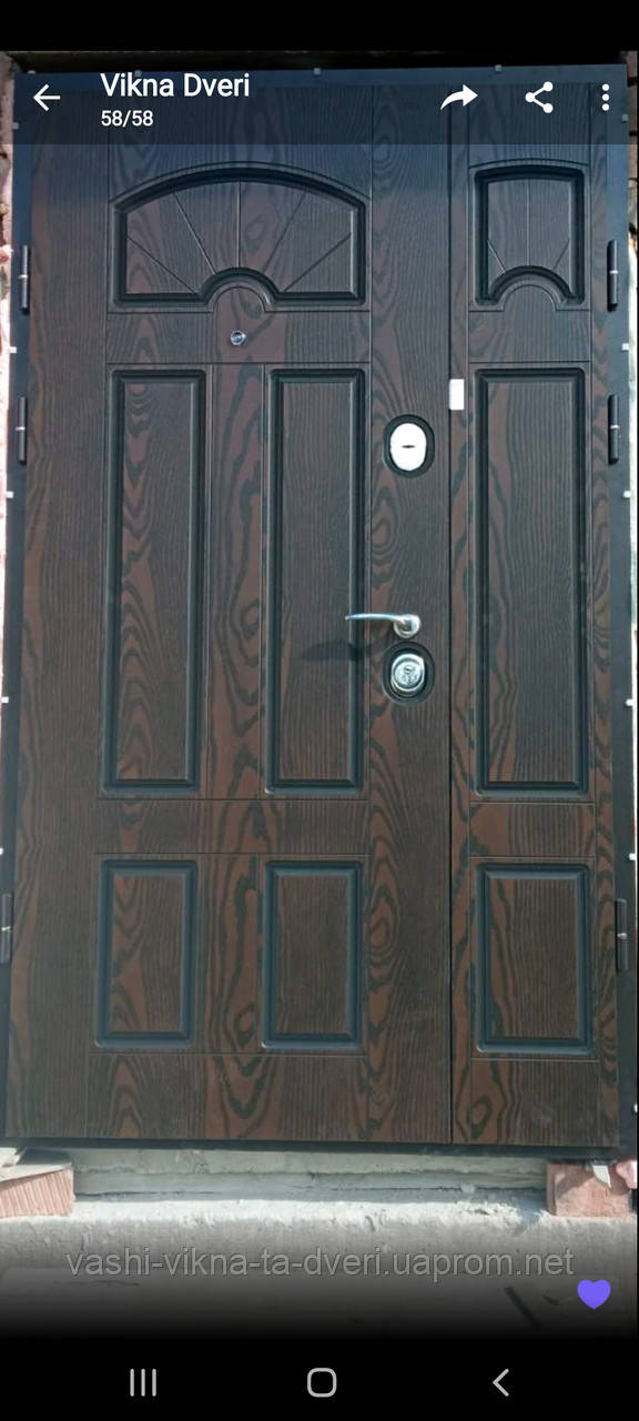 Двері вхідні металеві з віконечком серії - ПОЛіМЕР - фото 3 - id-p982066359