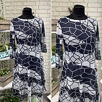 Стильное женское платье Ткань Хлопок-Стрейч 50 размер