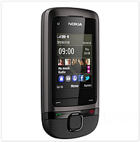 Телефон- слайдер Nokia C2-05 чёрный на английском