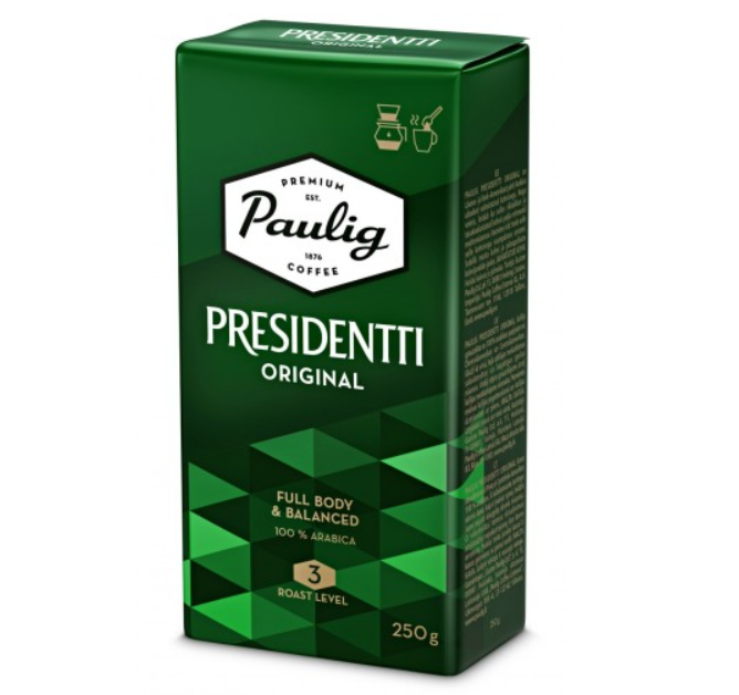 Кава мелена Павулик 250 гр заварної Paulig Presidentti Original