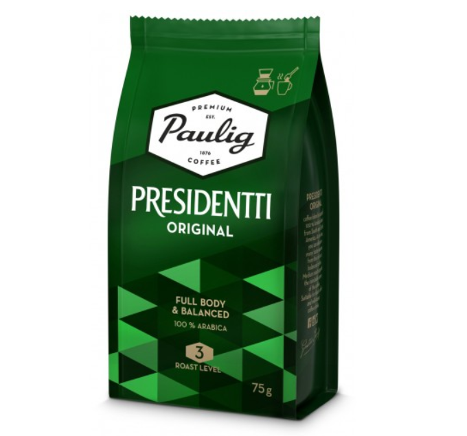 Кава мелена Павулик 75 гр заварної Paulig Presidentti Original