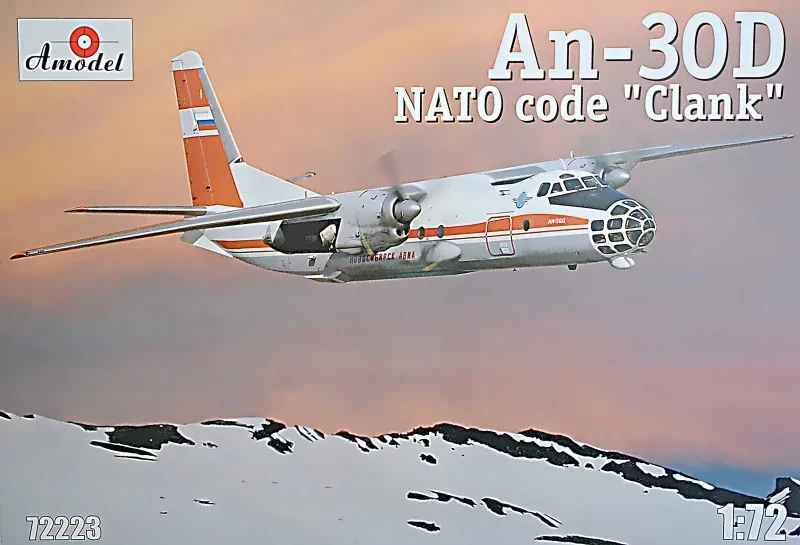 АН-30Д. NATO code "Clank". Збірна модель літака у масштабі 1/72. AMODEL 72223
