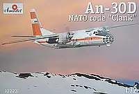 АН-30Д. NATO code "Clank". Сборная модель самолета в масштабе 1/72. AMODEL 72223