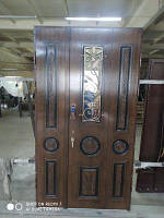 Двері вхідні металеві з віконечком серії - ПОЛіМЕР”