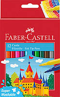 Фломастери Faber-Castell Castle, 12 кольорів, карт. коробка