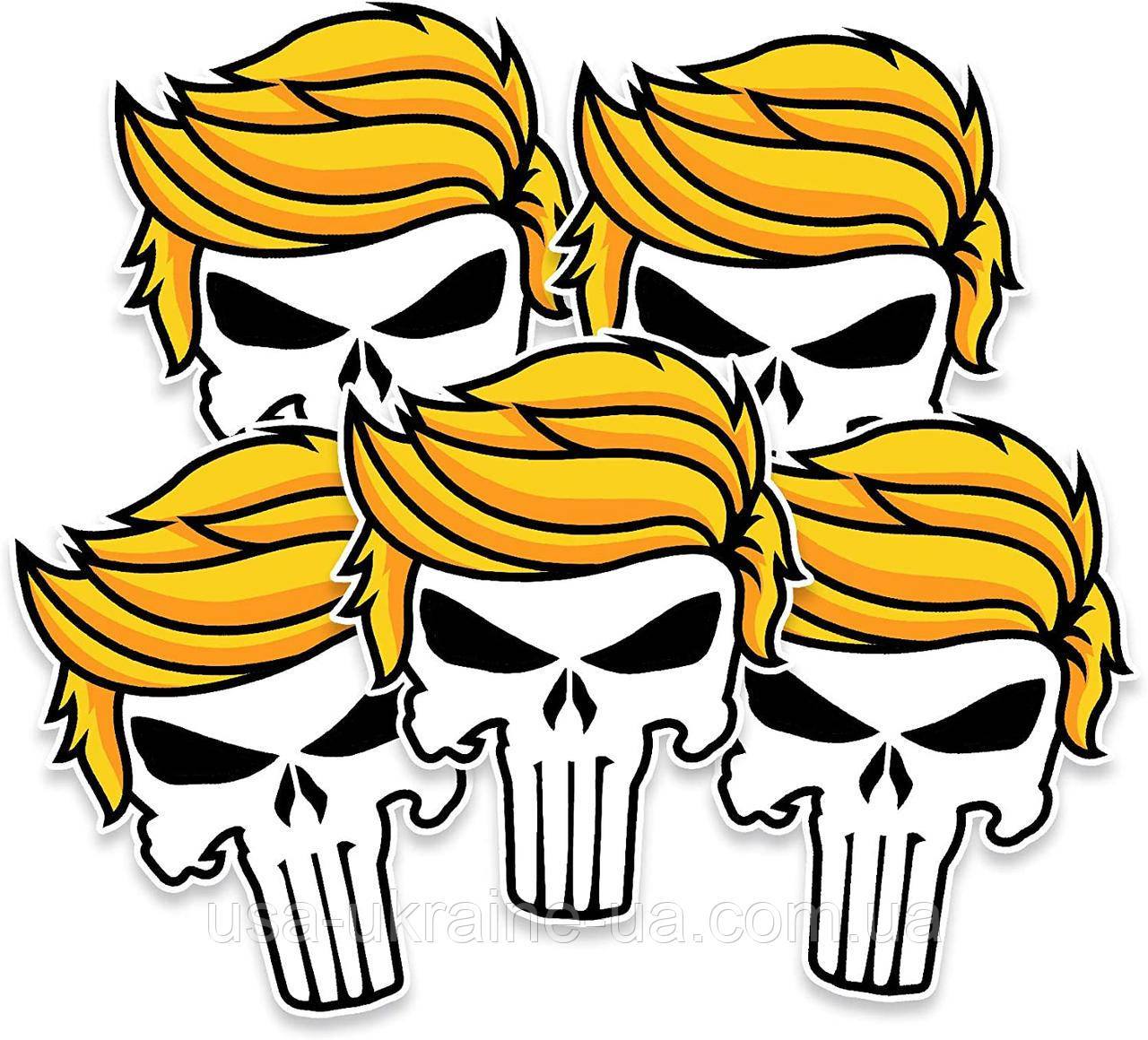 Вінілова наклейка Trump Skull Trump 2020, фото 1