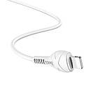 Кабель Hoco X37 Cool Power Lightning 2.4A 1m White, фото 4