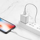 Кабель Hoco X37 Cool Power Lightning 2.4A 1m White, фото 8