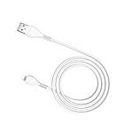 Кабель Hoco X37 Cool Power Lightning 2.4A 1m White, фото 7