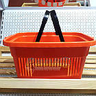 Кошик торговий 22 л, пластиковий кошик покупця, кошик в магазин для покупок, фото 10