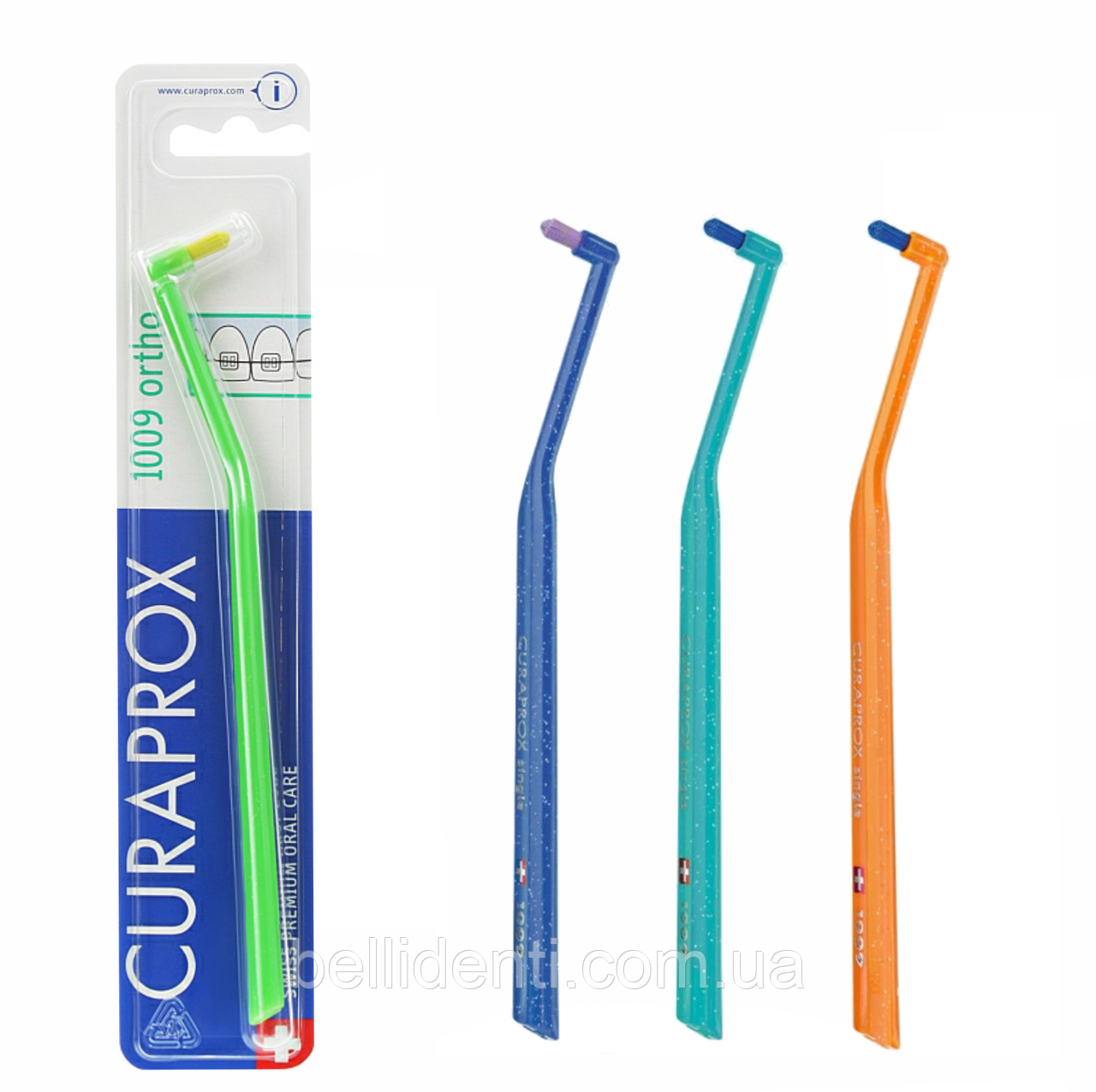 Монопучкова зубна щітка Curaprox Single CS 1009 для брекетів, 1 шт