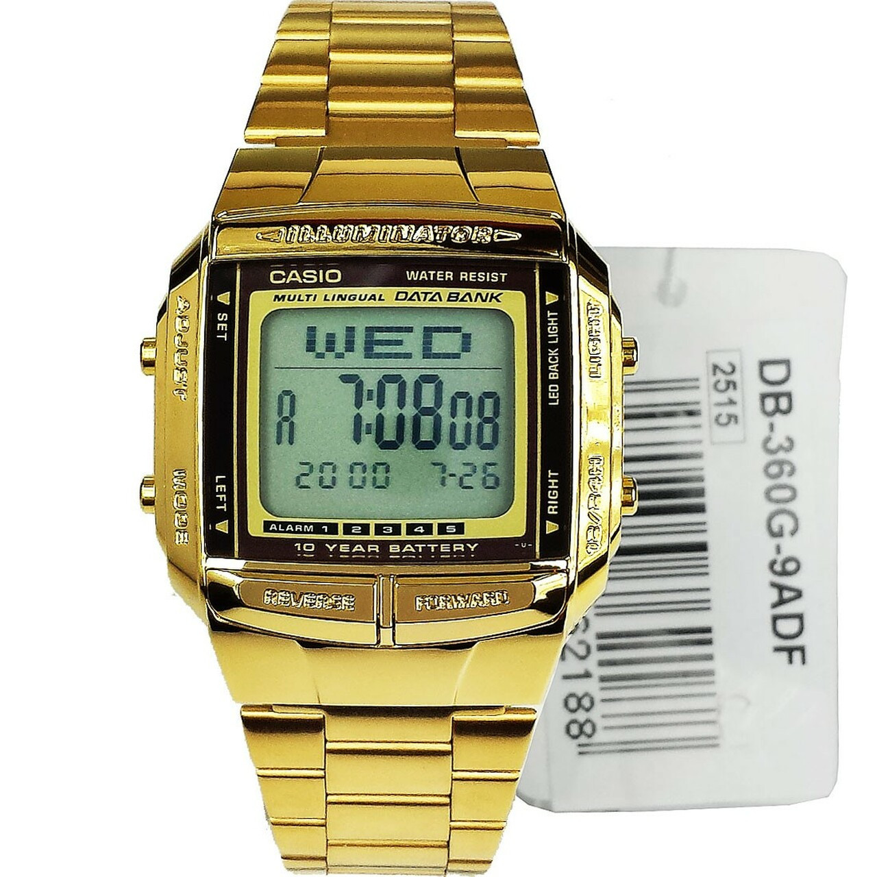 Годинник чоловічий Casio DB-360G-9ADF ретро, фото 1