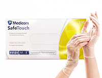 Перчатки виниловые Medicom SafeTouch M Прозрачные 100 шт (20066L')