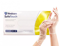 Перчатки виниловые Medicom SafeTouch M Прозрачные 100 шт (20066Gu)