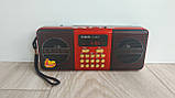 Радіоприймач YUEGAN YG-1882US, FM 87.5-108 Mhz, USB/microSD, mp3, акумулятор Li-Ion, фото 3