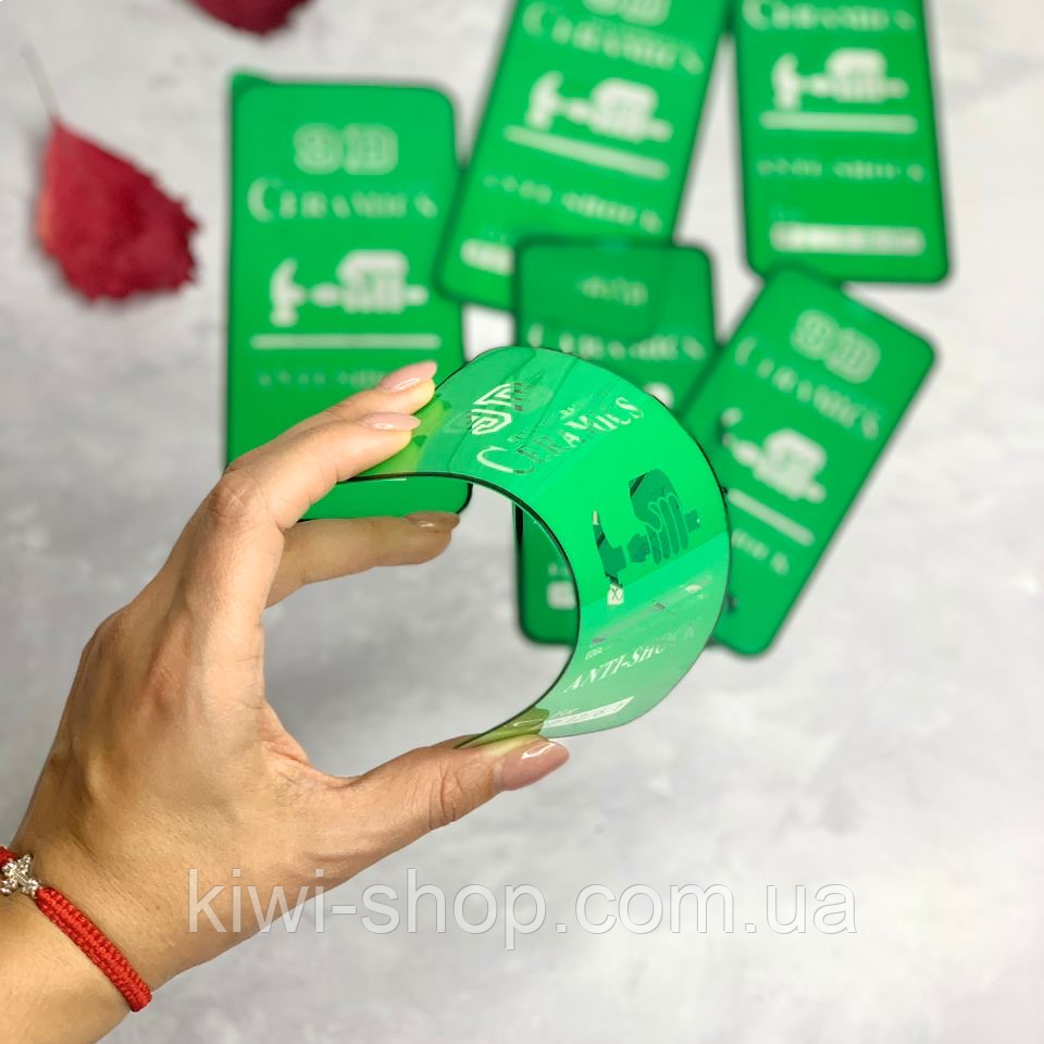 Керамічне гнучке захисне скло для Xiaomi Redmi 10C (Black), ceramics anti-shock скло чорне редмі 10с, фото 1