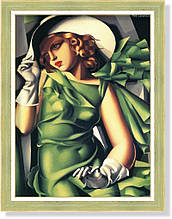 Репродукція картини Т. де Лемпицки «Дівчина в рукавичках» 45 х 60 см 1930 р.