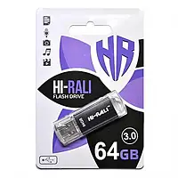 Флеш память Hi-Rali Rocket Series HI-64GB3VCBK Black 64 GB USB 3.0