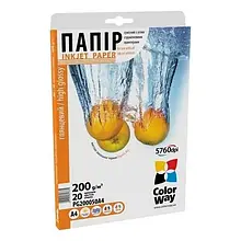Фотопапір ColorWay PG200-50 White 10х15 (PG2000504R)