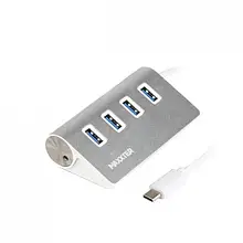 USB-хаб Maxxter HU3C-4P-01 Meteor Silver