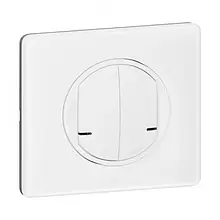 Вимикач Legrand Celiane with NETATMO 2-клавішний White розумний бездротовий