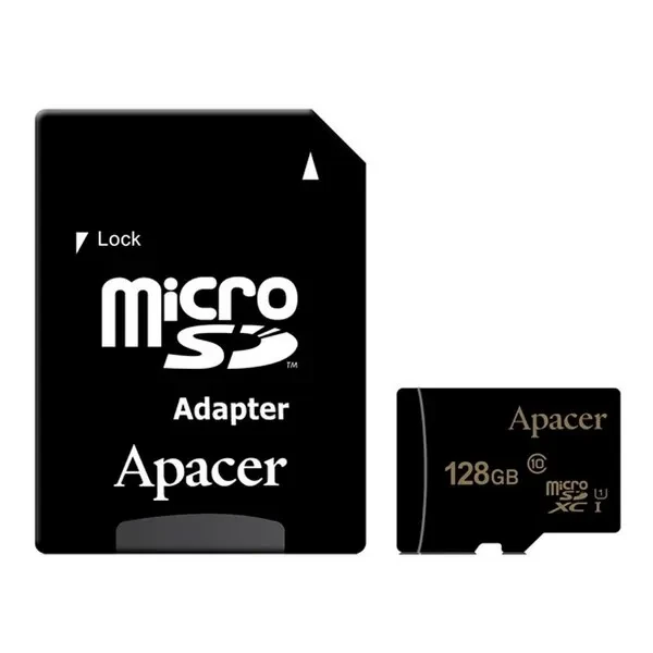 Карта памяті Apacer Professional 1667x 00000080275 Black 128GB microSDXC З адаптером UHS-I