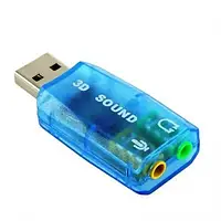 Звуковая карта Atcom USB-sound card (5.1) 3D sound (Windows 7 ready) (7807)