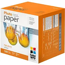 Фотопапір ColorWay PG2605004R глянцевий 260 г/м 10x15 500 арк