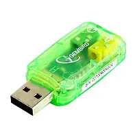 Звукова карта Gembird SC-USB-01 Green зовнішня