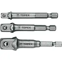 Переходник к торцевым головкам TOPEX 38D151 1/4 ", 3/8", 1/2", 3 шт