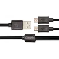 Дата-кабель PowerPlant GXT 221 USB (тато) - Duo microUSB (тато) 3m